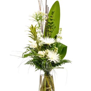 bouquet de fleurs coupé fuji vase inclus