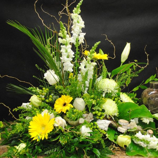 arrangement fleurs apaisement
