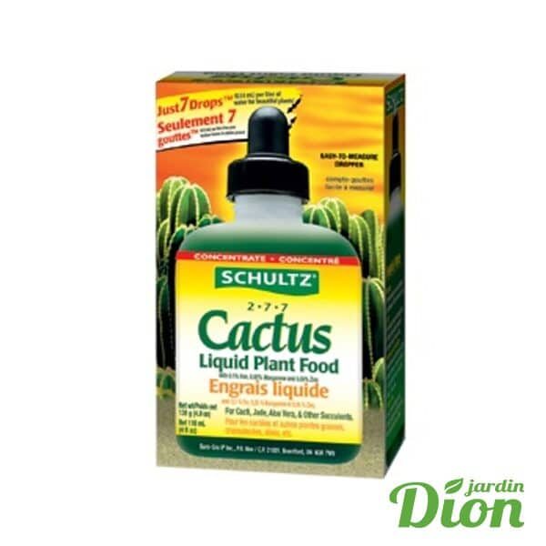 Engrais liquide pour cactus 2-7-7 138 gr. (2516303D)