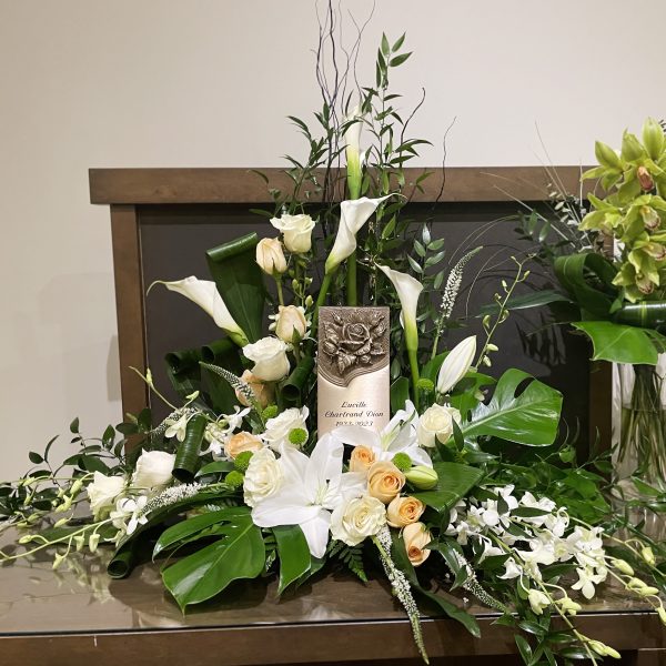 arrangement funéraire souvenir d'amour