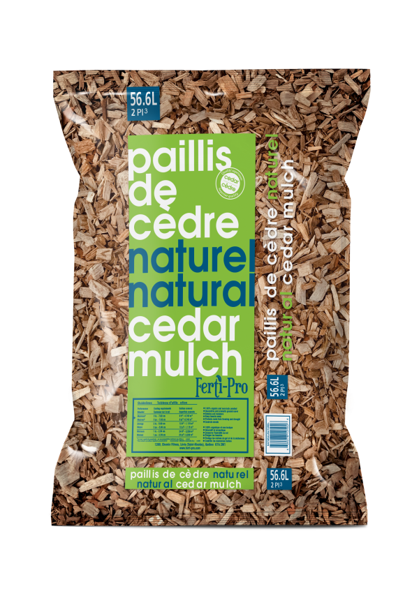 paillis de cèdre naturel 2 pi3 (56l) ferti pro