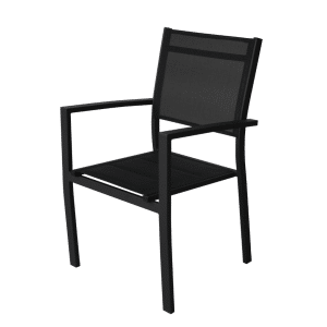 2841007 chaise alu.textilene coussinee noire 01.png